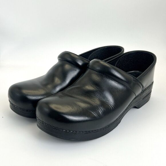 Dansko Other - Dansko Professional Clogs Men's Size 46 US 12.5-13 Wide Black Leather Work Chef